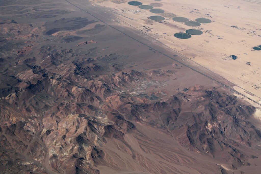 newberry mountains and desert split by i 40 (50637961157)